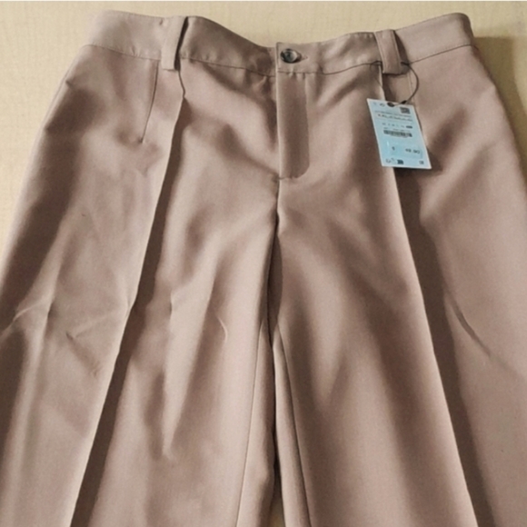 NEW ZARA Francoise Culotte wide leg XXL in Camel - Picture 10 of 11